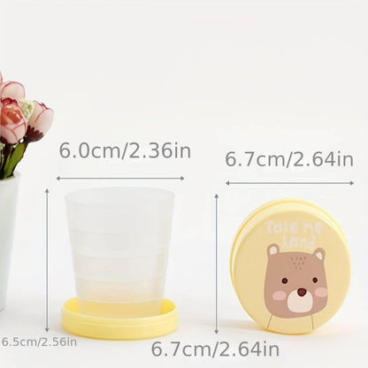 Portable Plastic Telescopic Folding Cup for Outdoor Travel, Camping and Picnic(Pack of 2)