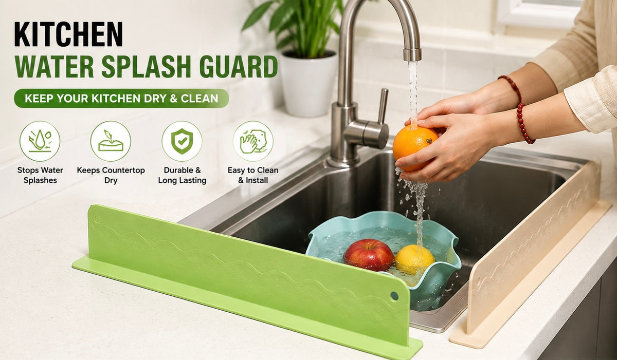 Kitchen Water Splash Guard Sink Splashback for Dish Washing