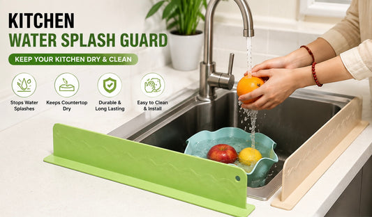 Kitchen Water Splash Guard Sink Splashback for Dish Washing