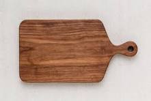 Handcrafted Natural Hardwood Cutting Board & Charcuterie Paddle with Ergonomic Handle